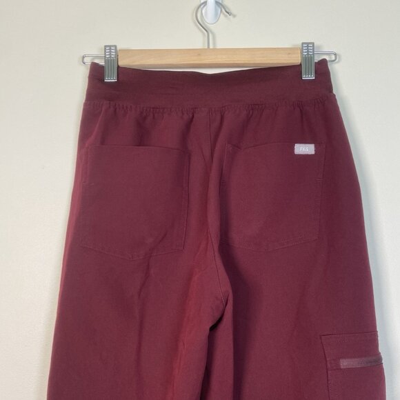 FIGS Zamora Jogger Scrub Pants Burgundy Red Technical Collection Size XS Nurse - Picture 6 of 12